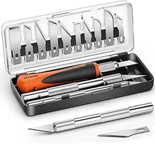 16-Piece Hobby Knife & Blade Set for Crafting