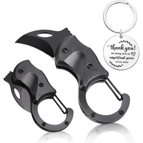 Mini Folding Pocket Knife with Keychain Gift Card
