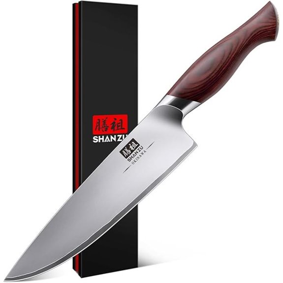 SHAN ZU 8-Inch Chef Knife High Carbon Japanese Steel