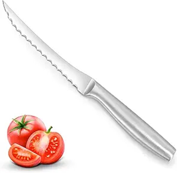 Tomato Knife with Serrated Blade from High Carbon Steel