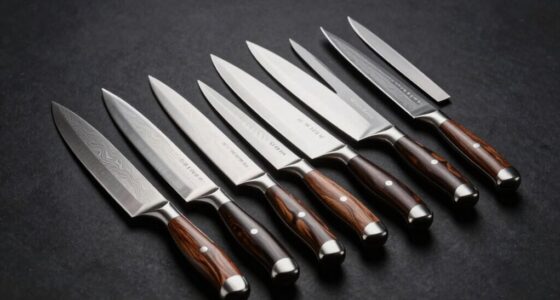 luxury gourmet chef knives