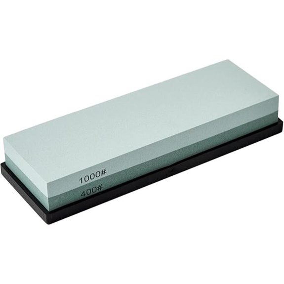 Knife Sharpening Stone with Rubber Base