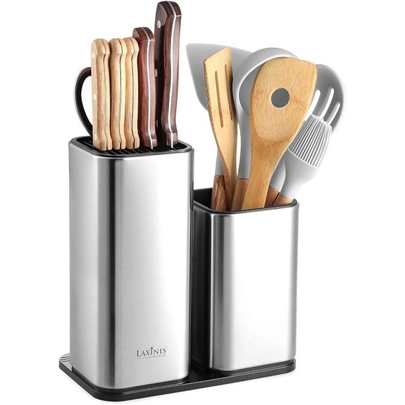 Stainless Steel Knife and Utensil Holder Organizer