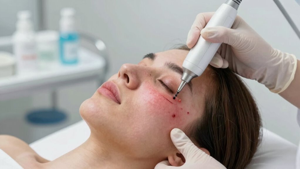 avoid microcurrent on open wounds