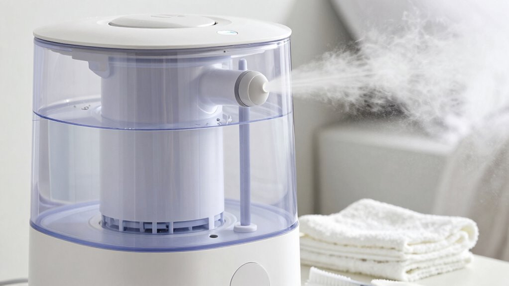 clean humidifier weekly regularly