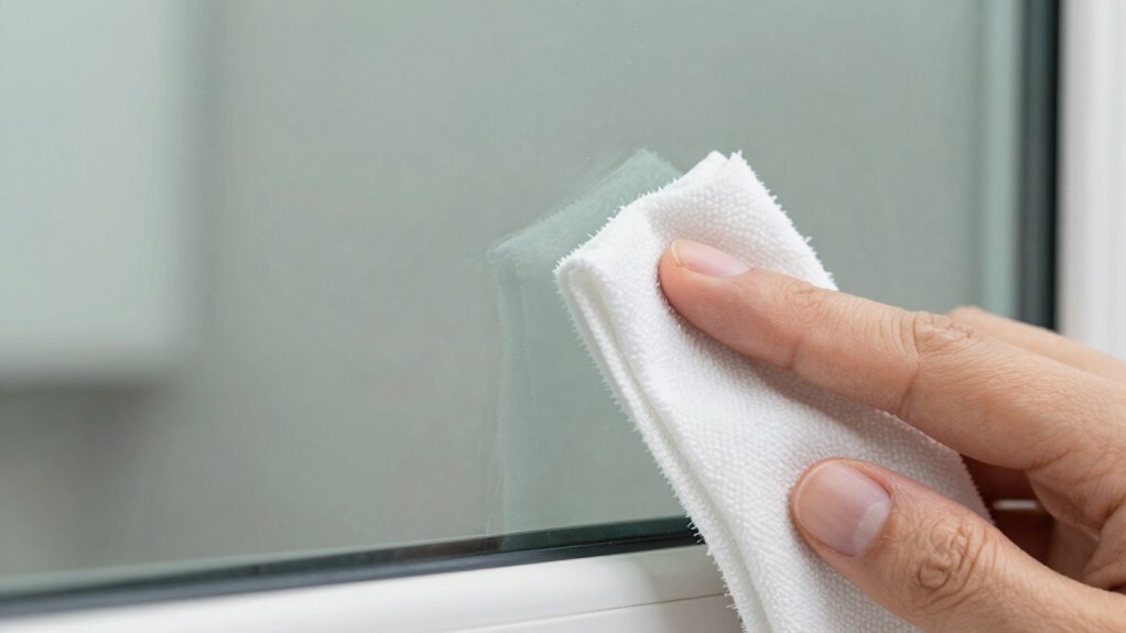 clean ipl window carefully