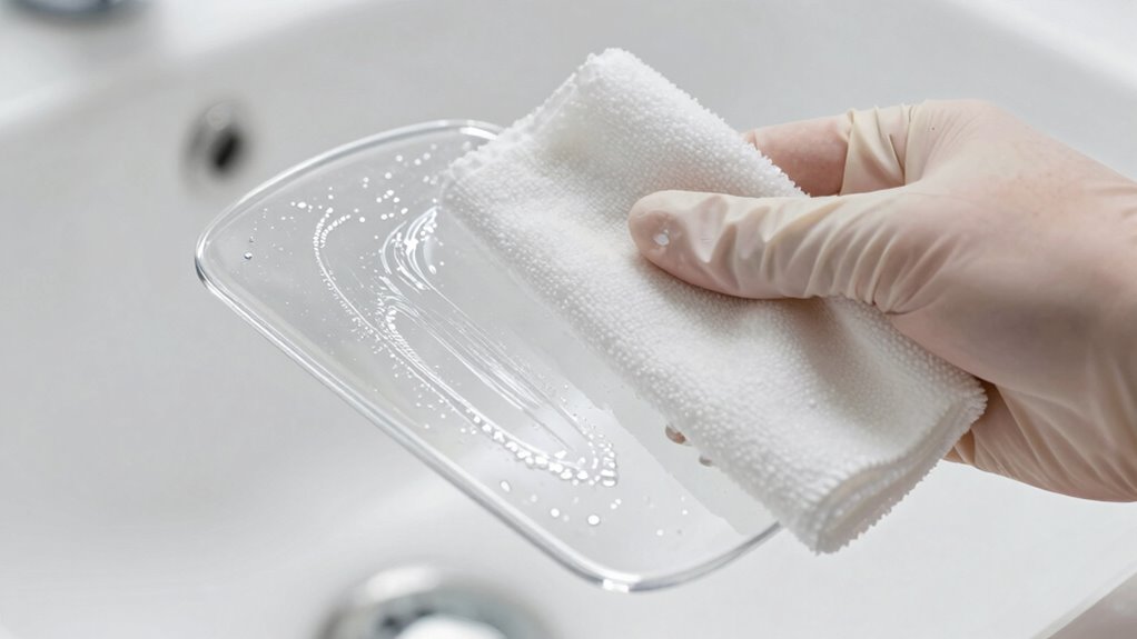 gentle cleaning for stubborn residue