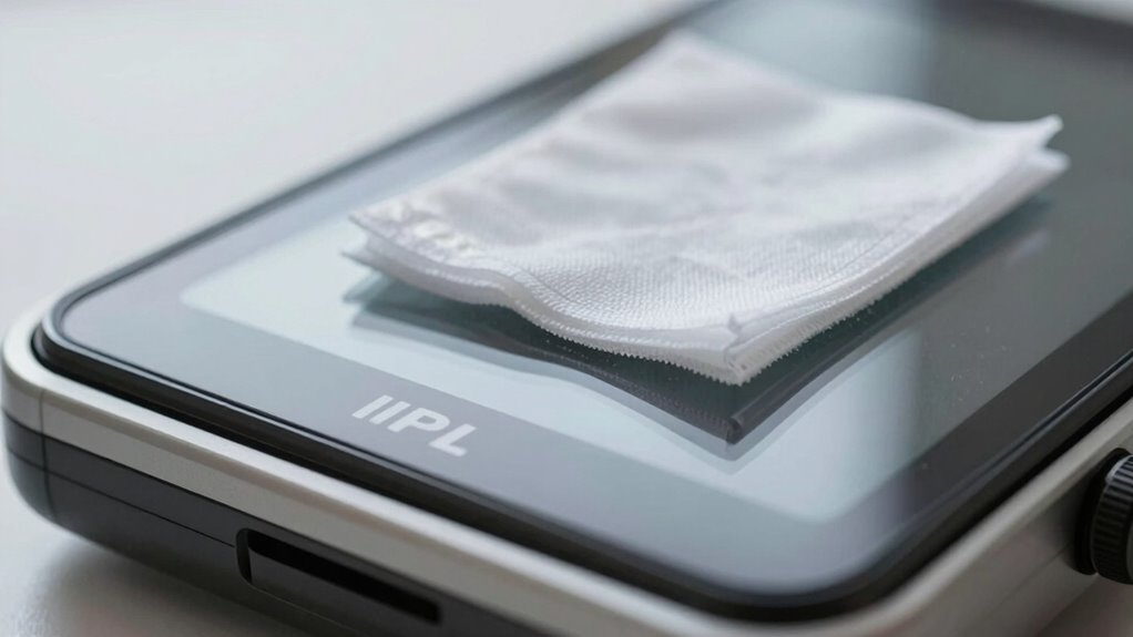 gentle cleaning with microfiber