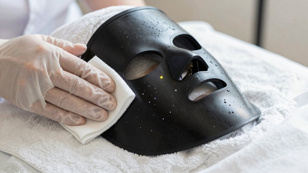 gentle led mask cleaning