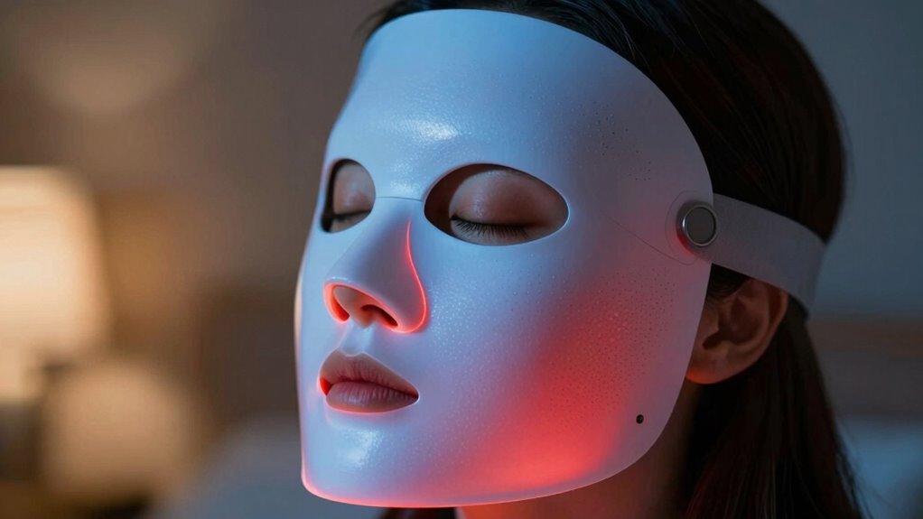 led mask melasma heat