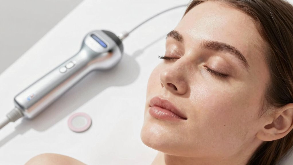 microcurrent skincare layering technique