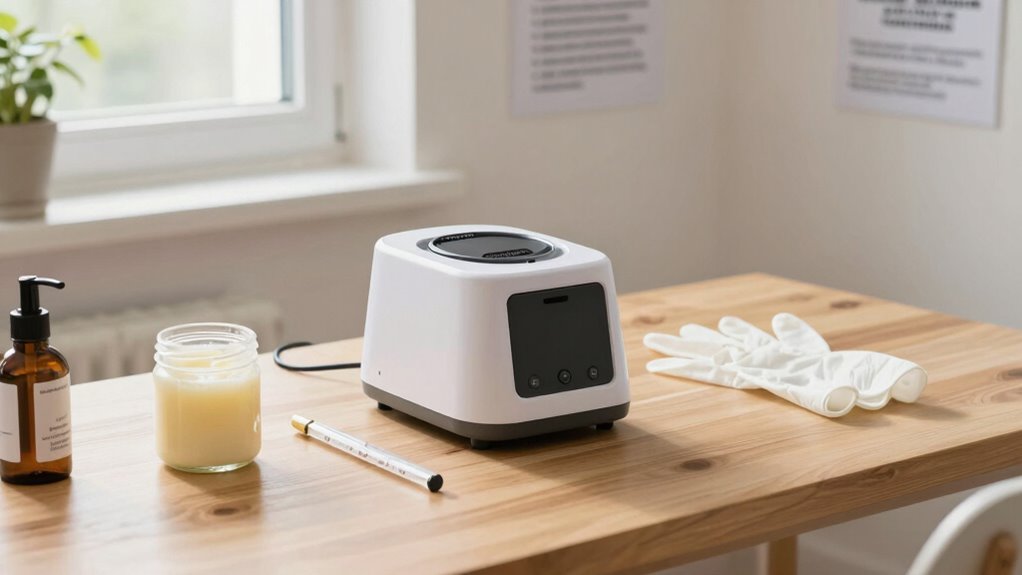 prepare workspace and supplies