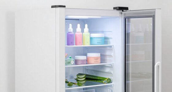 proper skincare fridge contents