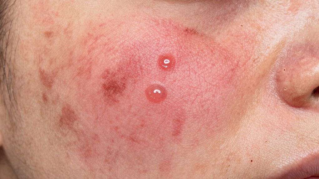 temporary skin sensitivity and redness
