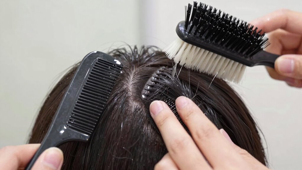 clean tools promote healthy hair