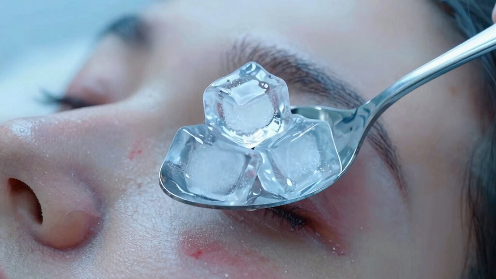 cold reduces puffiness inflammation