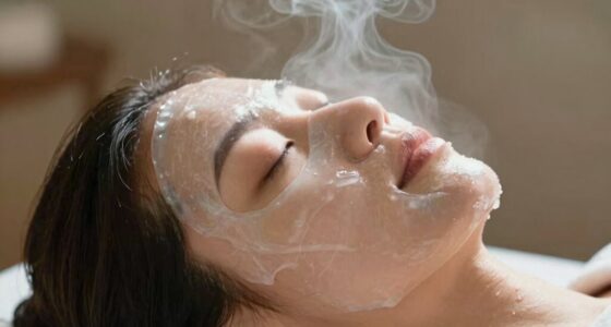 cooling spa facial technique