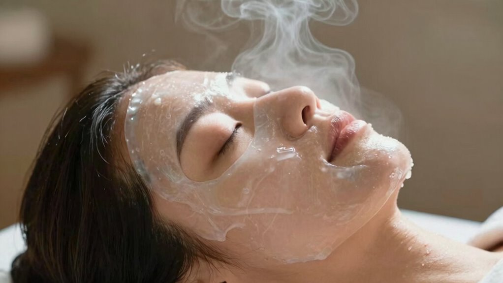 cooling spa facial technique