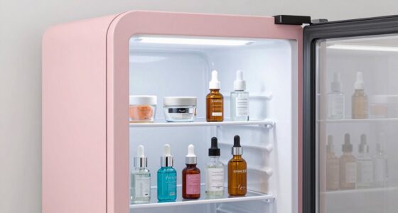 ideal skincare fridge contents