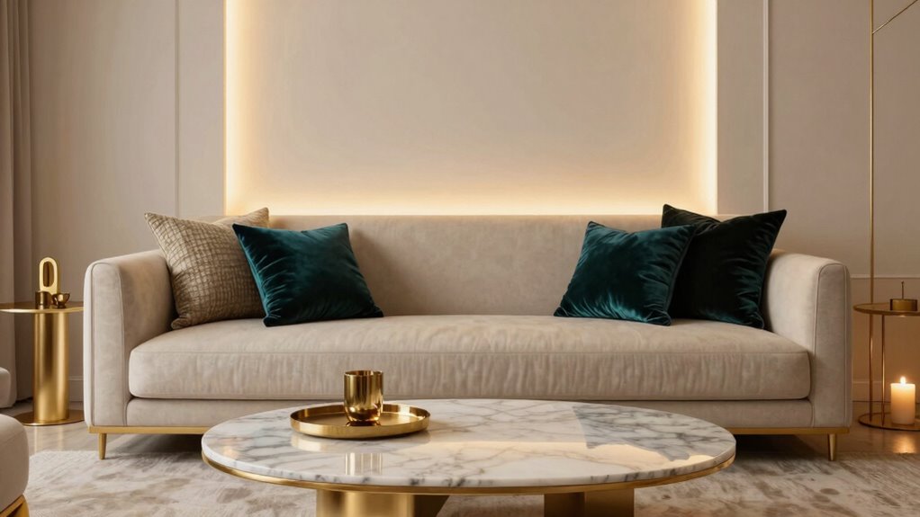 luxurious cohesive layered decor