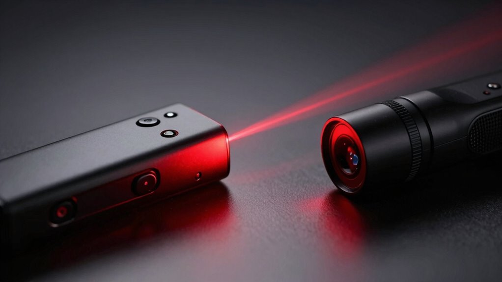 red light vs laser