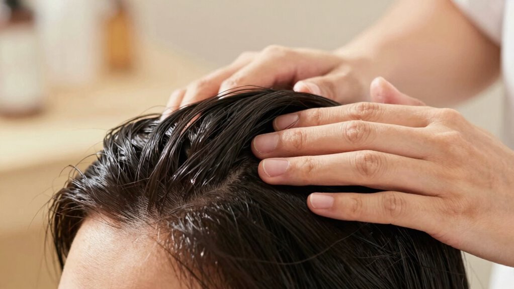 scalp massage promotes growth