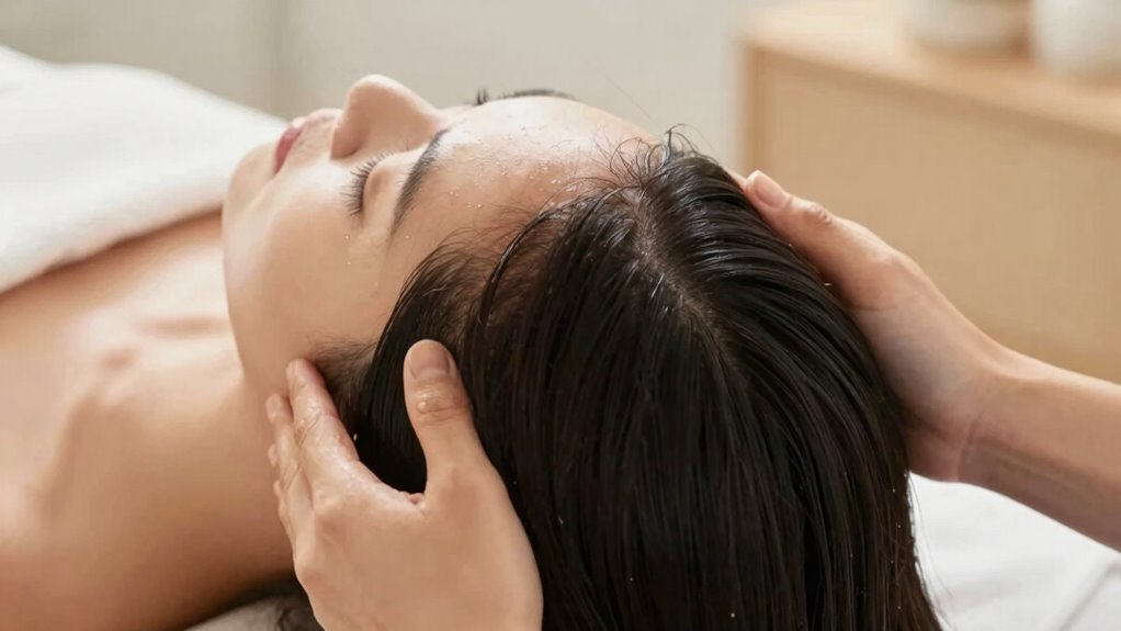 scalp massage promotes health