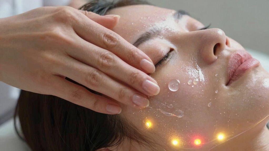 serum layering with led