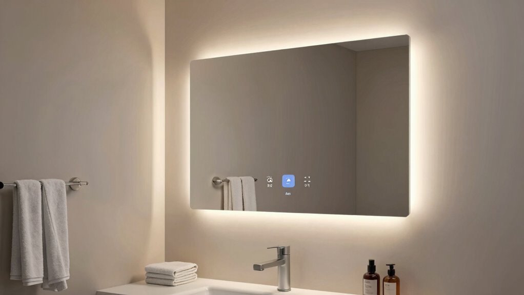 stylish integrated smart mirror