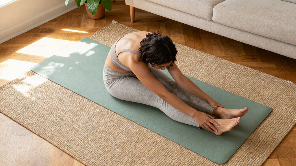 All You Need Is This Simple Yoga Pose To Ease Tight Hips—and You Can Do It From Your Bed