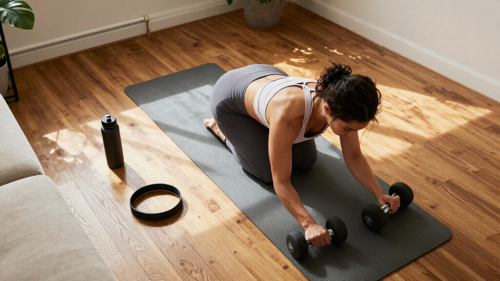 The Two Simple Tricks A Trainer Uses To Ensure Her Home Dumbbell Workouts Stay Effective